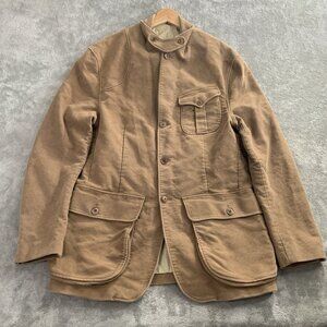 Vintage Polo Ralph Lauren Moleskin Norfolk Jacket Mens Large Sportswear Brown